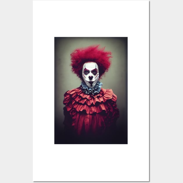 A Creepy, Scary Clown Wall Art by daniel4510